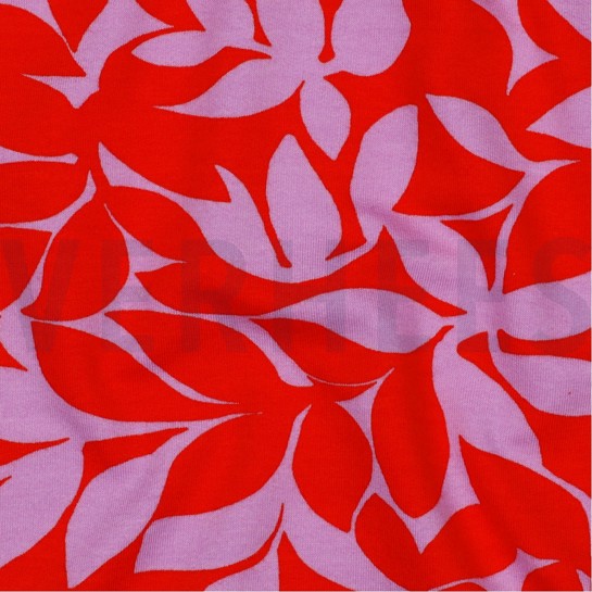 SOFT SWEAT LEAVES PINK/RED #7