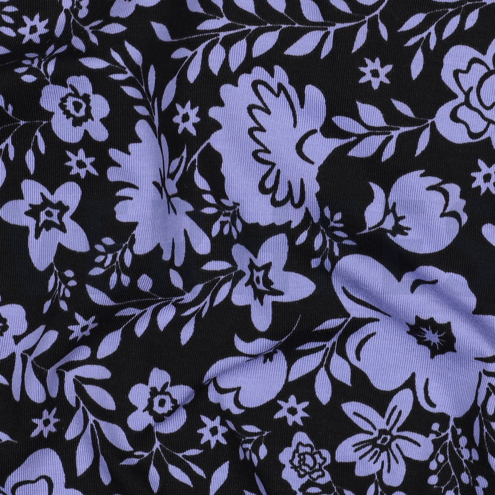 JERSEY FLEURS NOIR #7