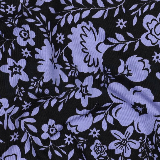 JERSEY FLOWERS BLACK #7
