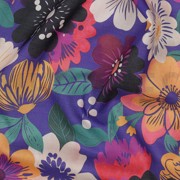 COTON VOILE DIGITAL FLEURS BLEU COBALT (thumbnail) #2