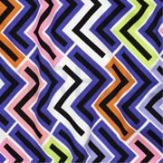 VISCOSE ROSELLA STRETCH GEOMETRISCH PAARS (thumbnail) #2