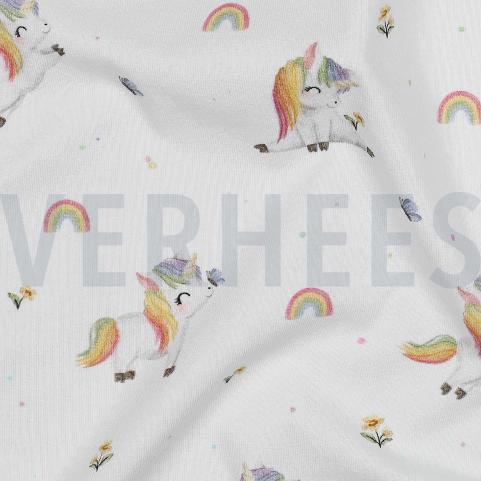 JERSEY GOTS DIGITAL UNICORNS WHITE (high resolution) #2