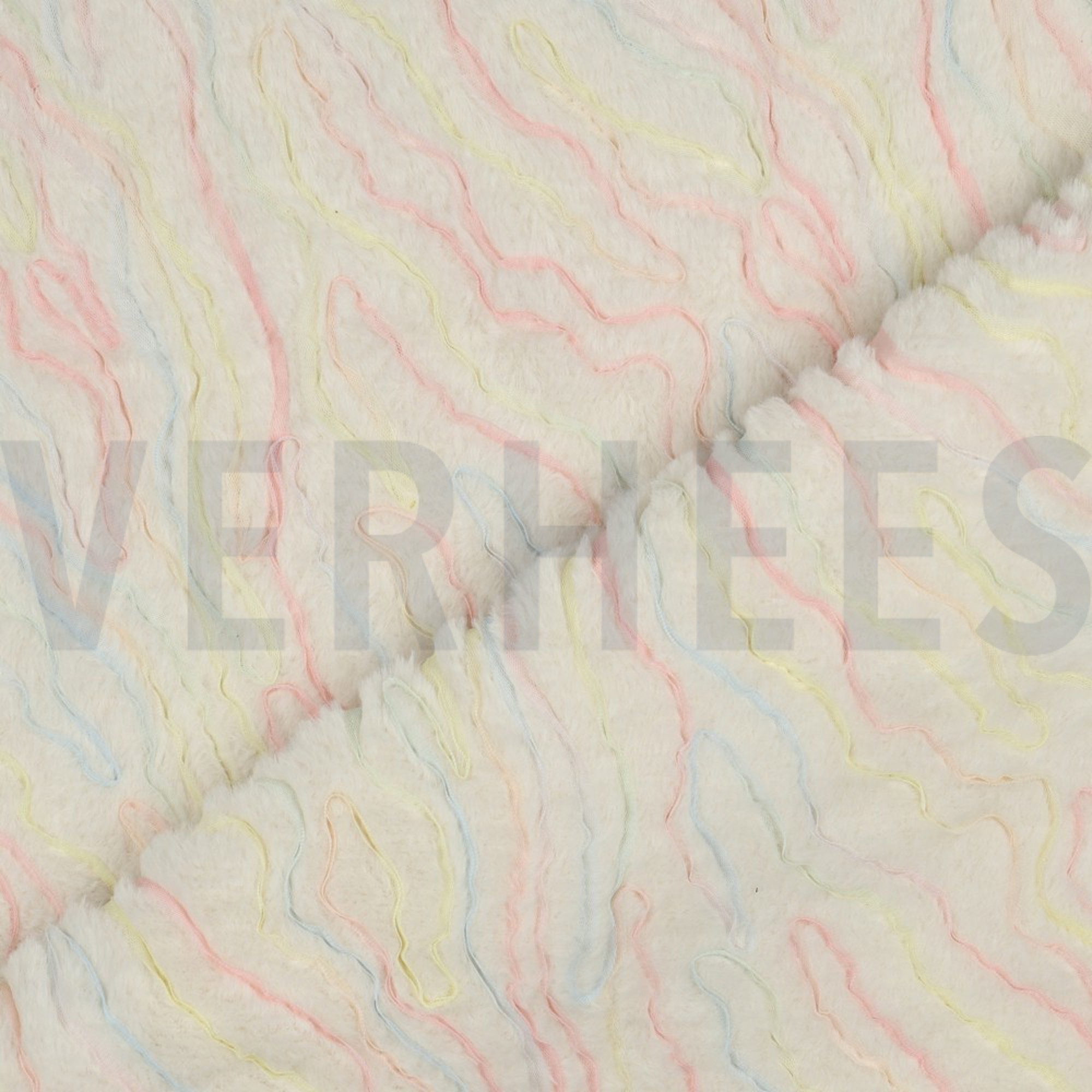 KUNSTPELZ MIT TÜLL ECRU (high resolution) #2