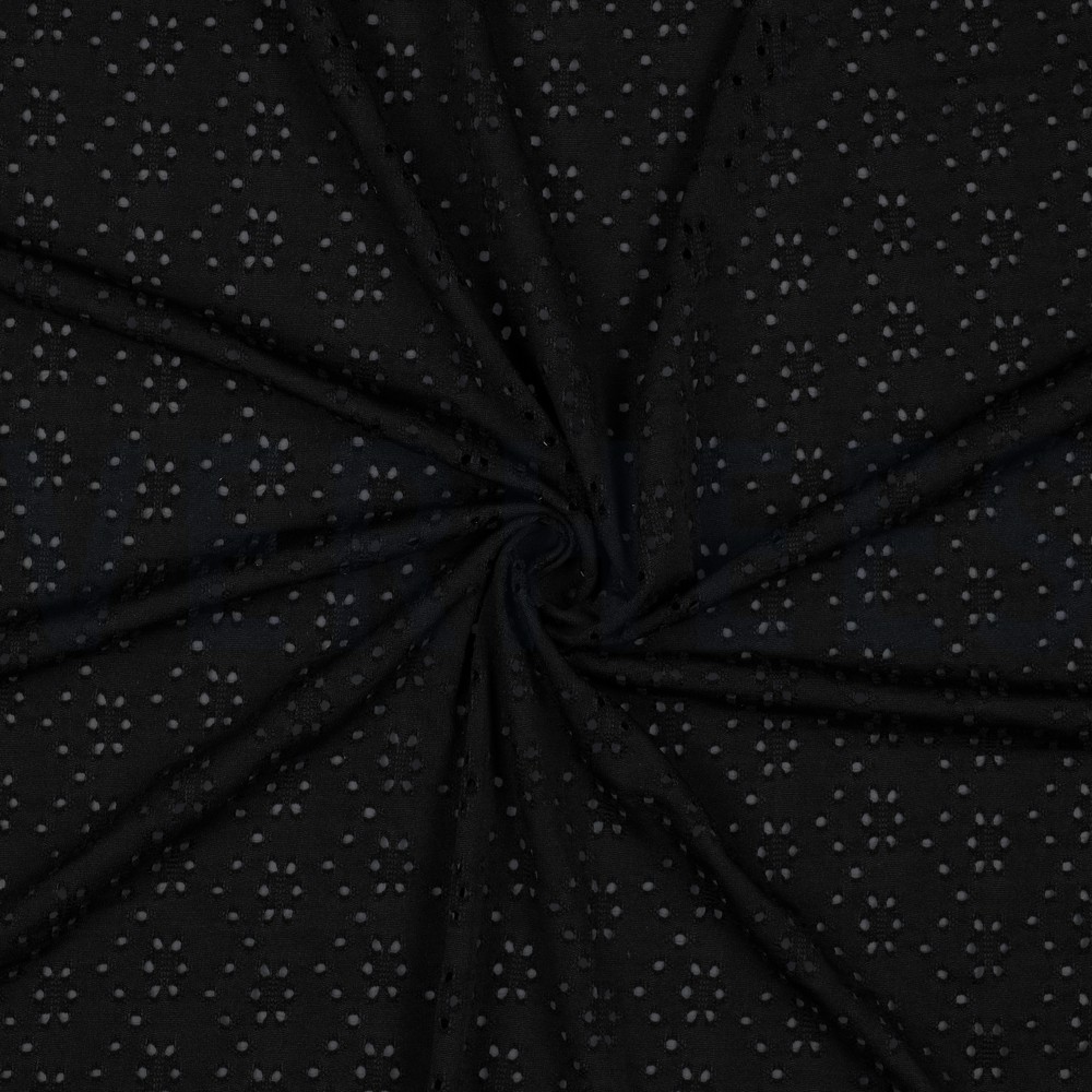 EYELET STRETCH ZWART #7