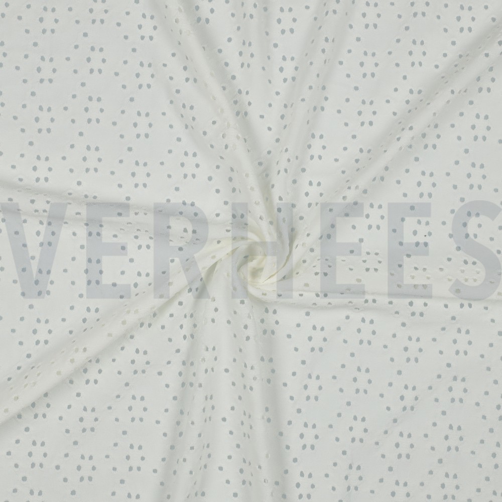 EYELET STRETCH WHITE #7