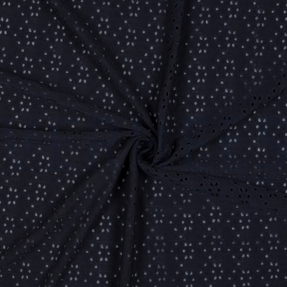 EYELET STRETCH MARINEBLAUW #7