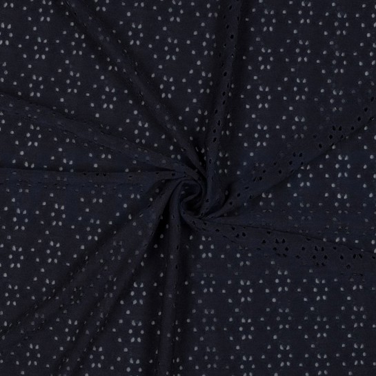 EYELET STRETCH NAVY #7