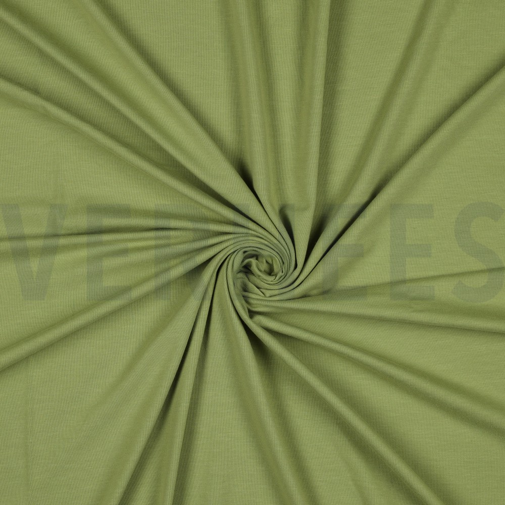 BAMBOU COTON JERSEY CITRON VERT ANCIEN #7