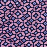 LENZING™ ECOVERO™ RÉTRO BLEU MARINE/ROSE CLAIR (thumbnail) #2