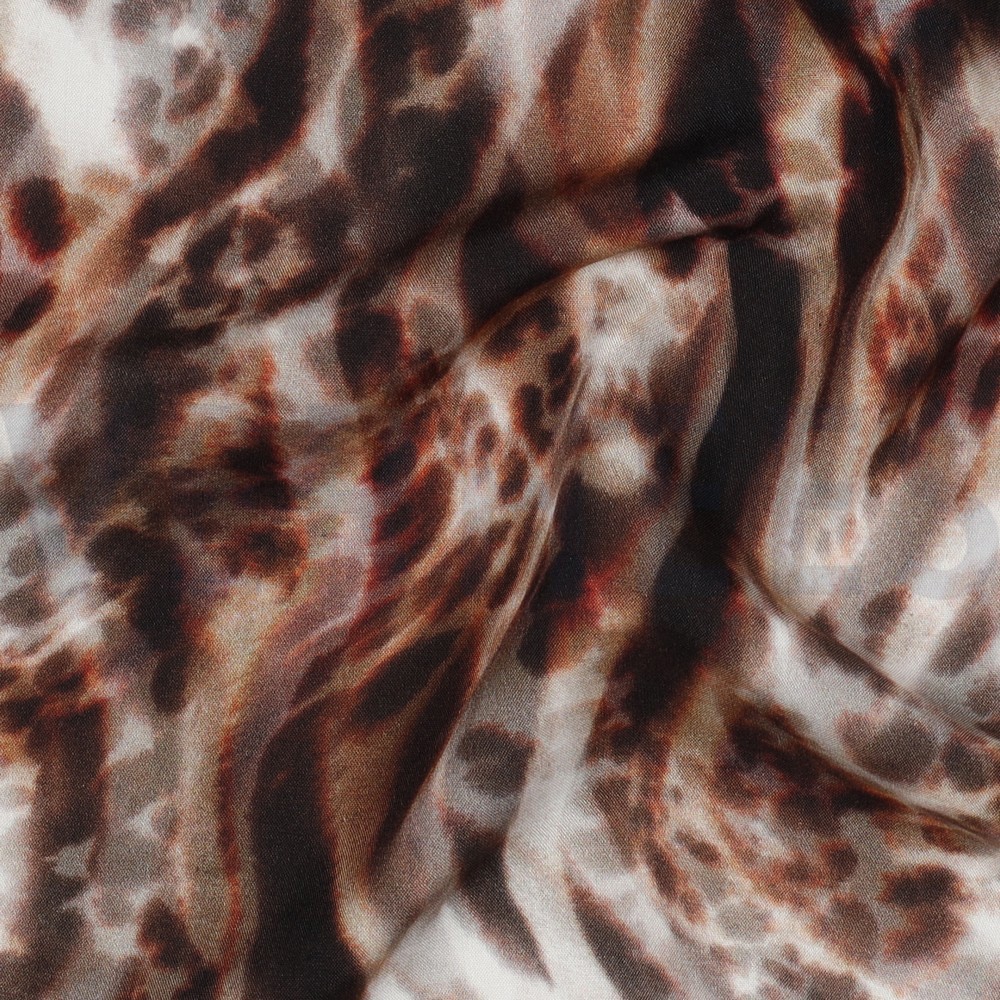 LENZING™ ECOVERO™ DIGITAL ANIMAL SKIN BROWN #7
