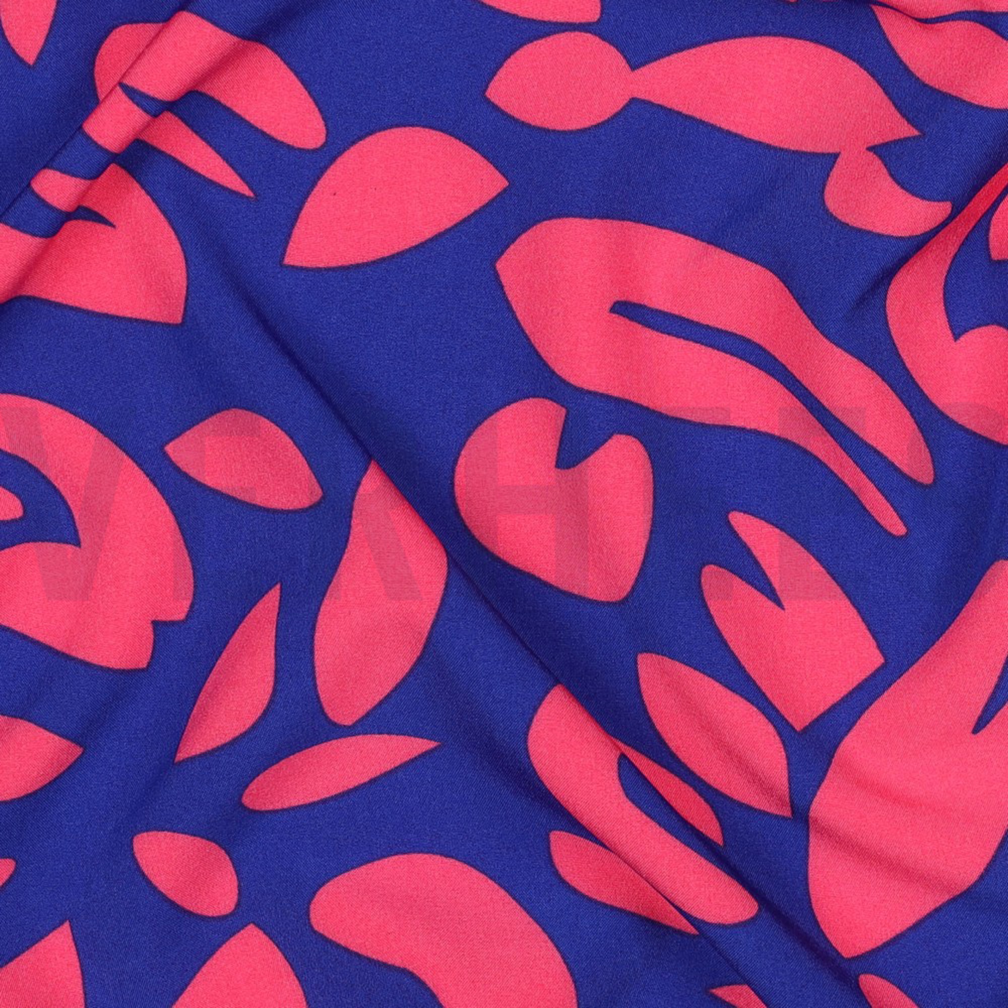 MAGNOLIA STRETCH ABSTRACT KOBALTBLAUW (high resolution) #2