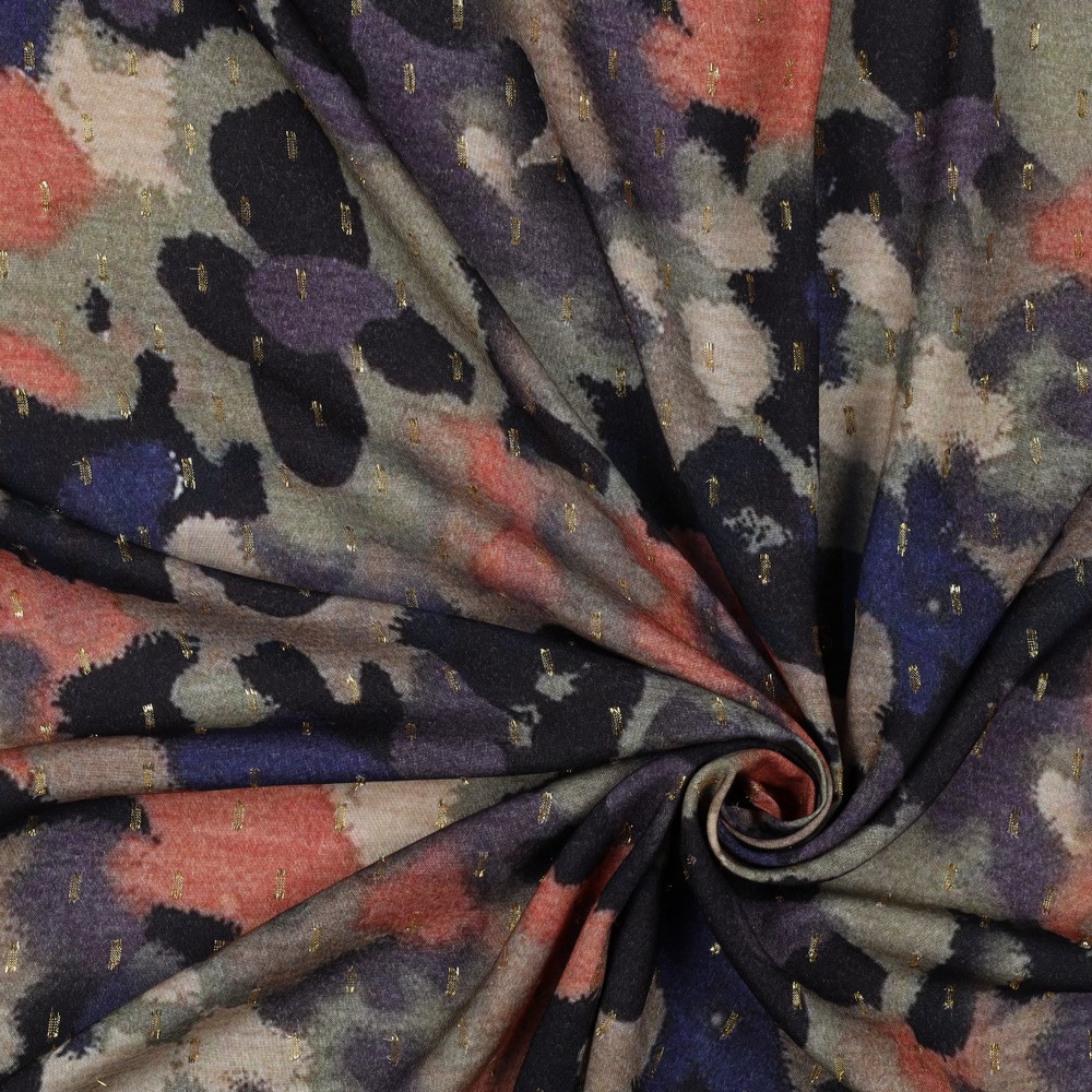 VISCOSE LUREX DIGITAL ABSTRACT PICKLE #7