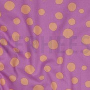 BAUMWOLLE POPELINE GEOMETRISCH PFIRSICH/LILA (thumbnail) #2