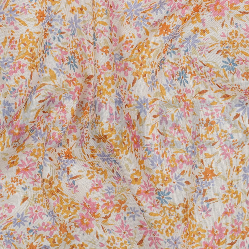 COTTON VOILE DIGITAL FLOWERS MULTICOLOUR #7