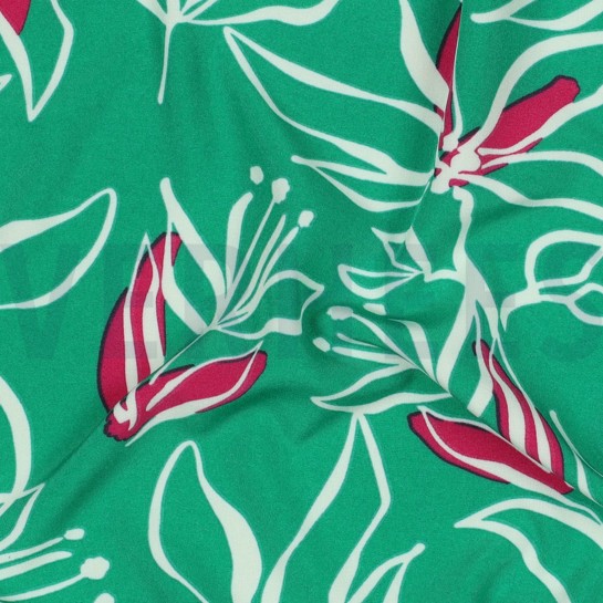 MAGNOLIA STRETCH FLEURS VERT #7