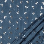 MATELASSÉ PAPILLON ARGENTÉ PÉTROLE (thumbnail) #2