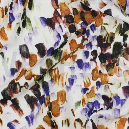 VISCOSE RADIANCE DIGITAAL ABSTRACT GEBROKEN WIT #7