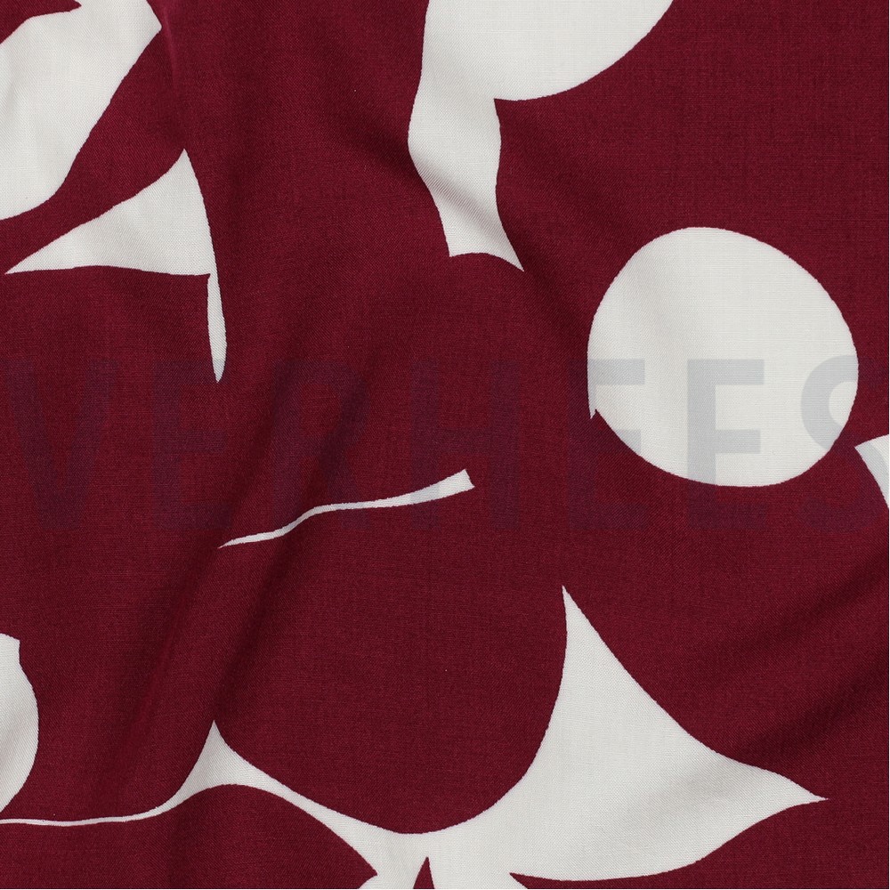VISCOSE RADIANCE ABSTRAIT BORDEAUX #7
