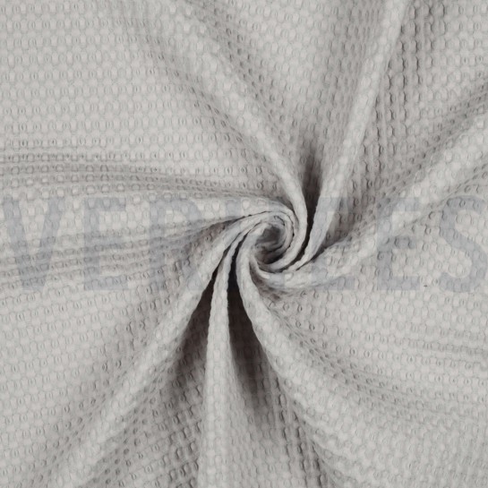 BAUMWOLLE WAFFEL GROß HELLGRAU #7