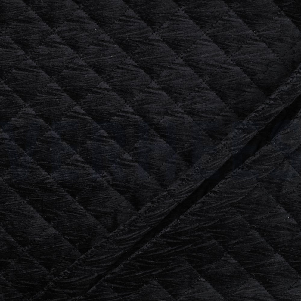 STEPPED VELVET BLACK #7