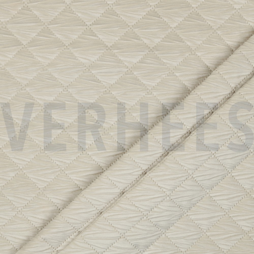STEPPED VELVET ECRU #7