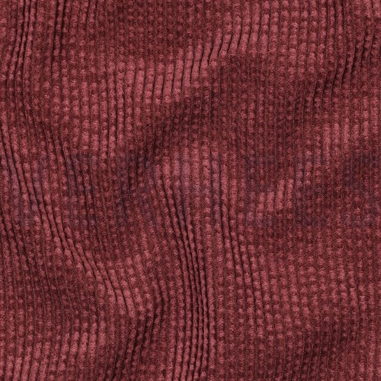 KUNSTPELZ CORD BORDEAUXROT #7