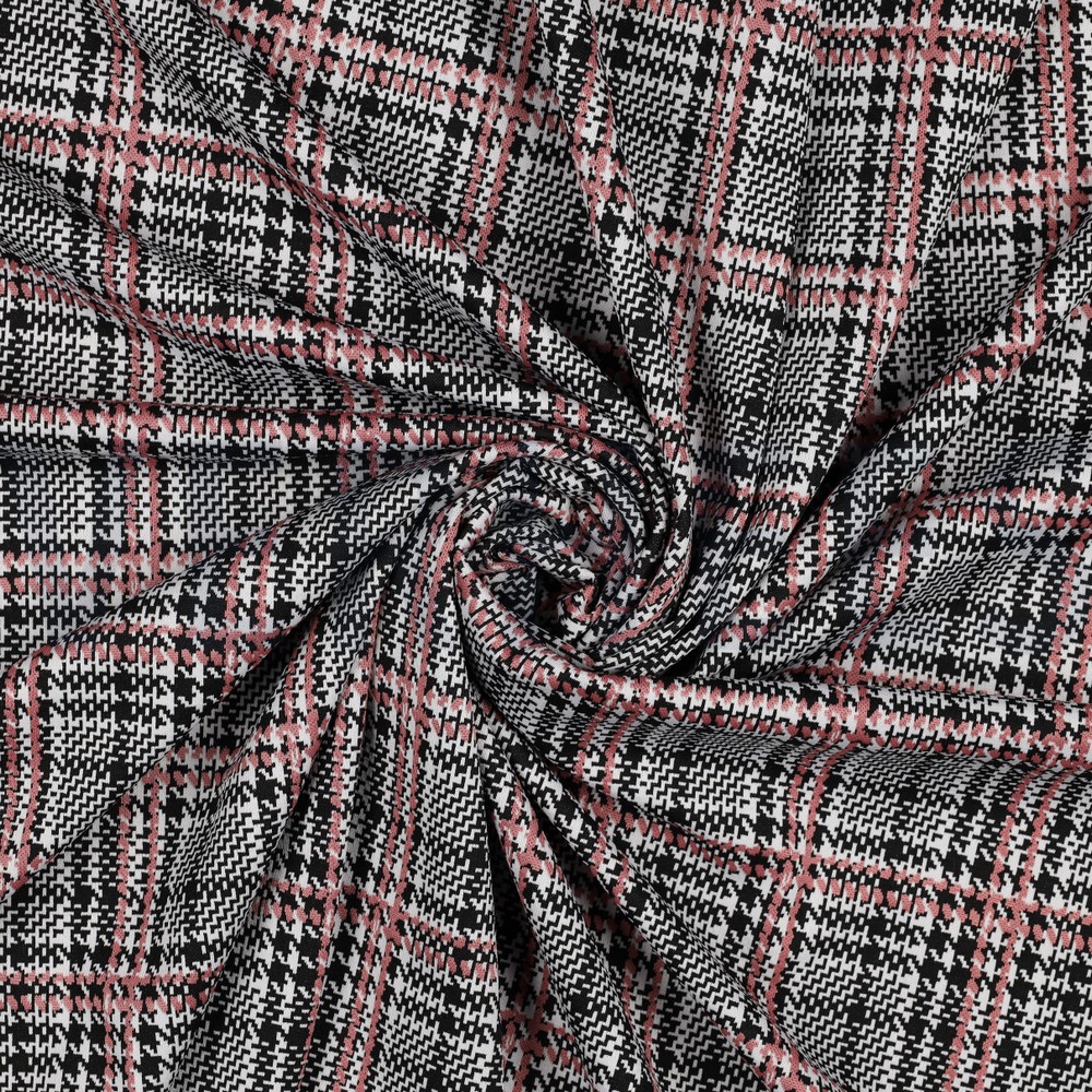 STRICK JACQUARD SCHWARZ/WEISS #7