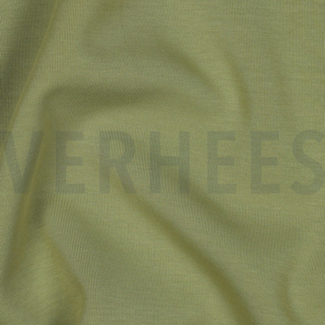 JERSEY INTERLOCK COTON OLIVE #7