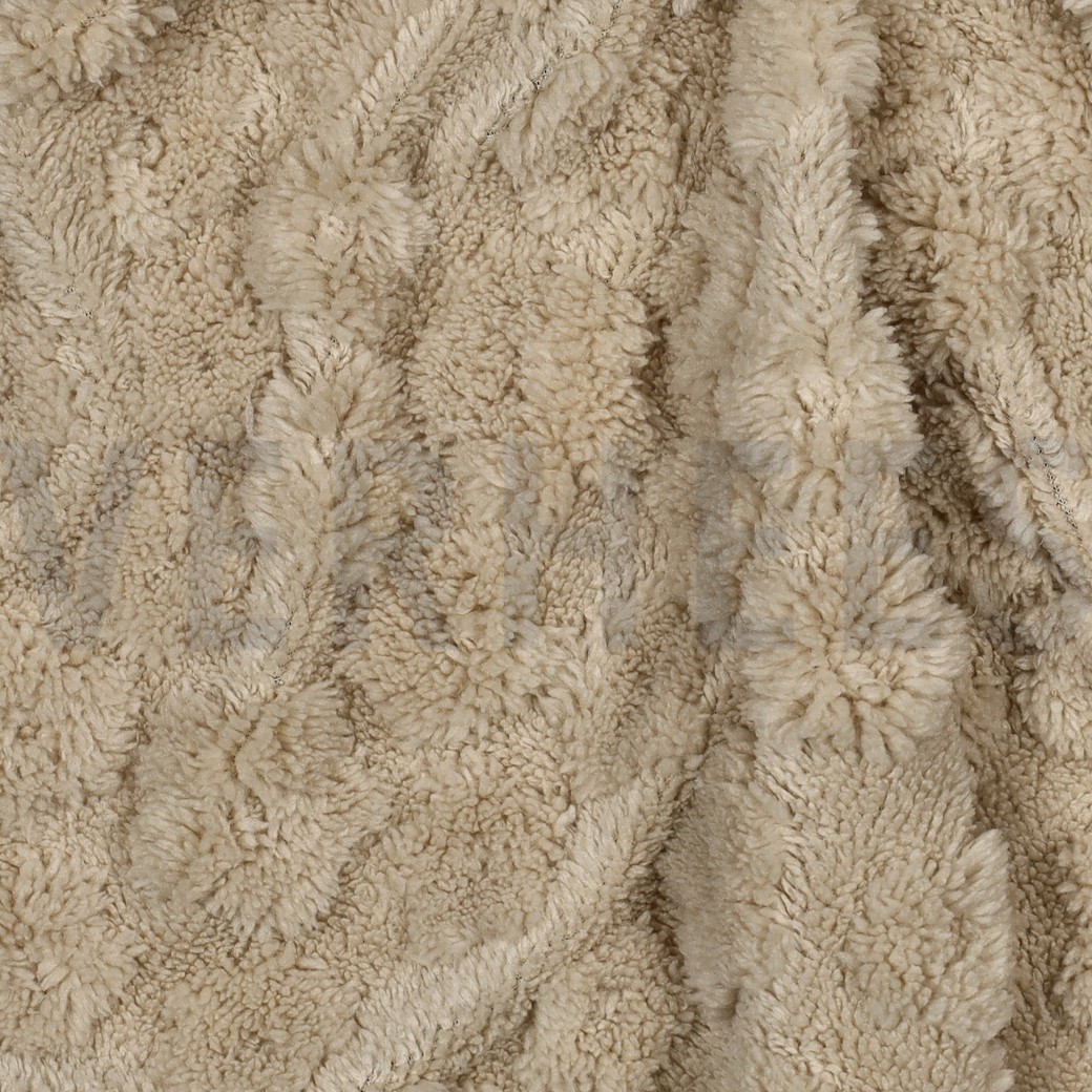 FLEECE JACQUARD BLUMEN ECRU #7