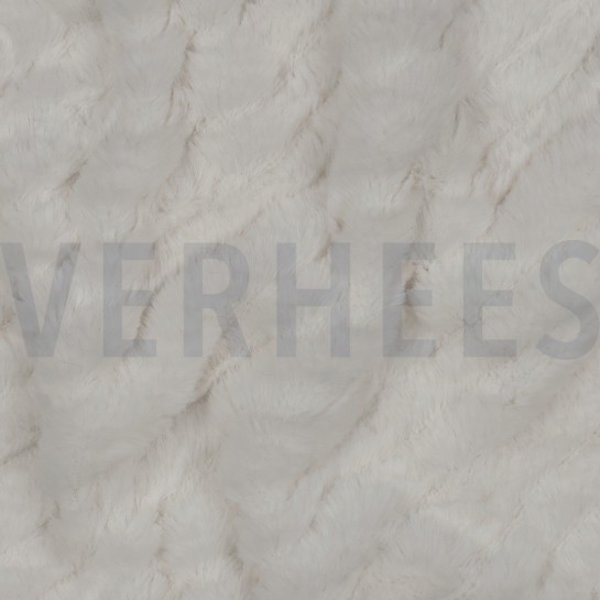 FAUSSE FOURRURE RAYURES ÉCRU #7