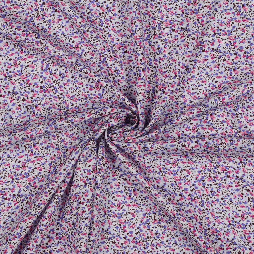 VISCOSE RADIANCE DIGITAAL BLOEMEN LILA #7