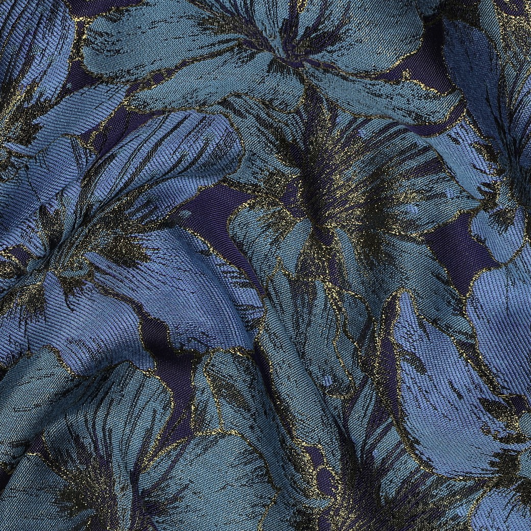 JACQUARD FLOWERS BLUE #7