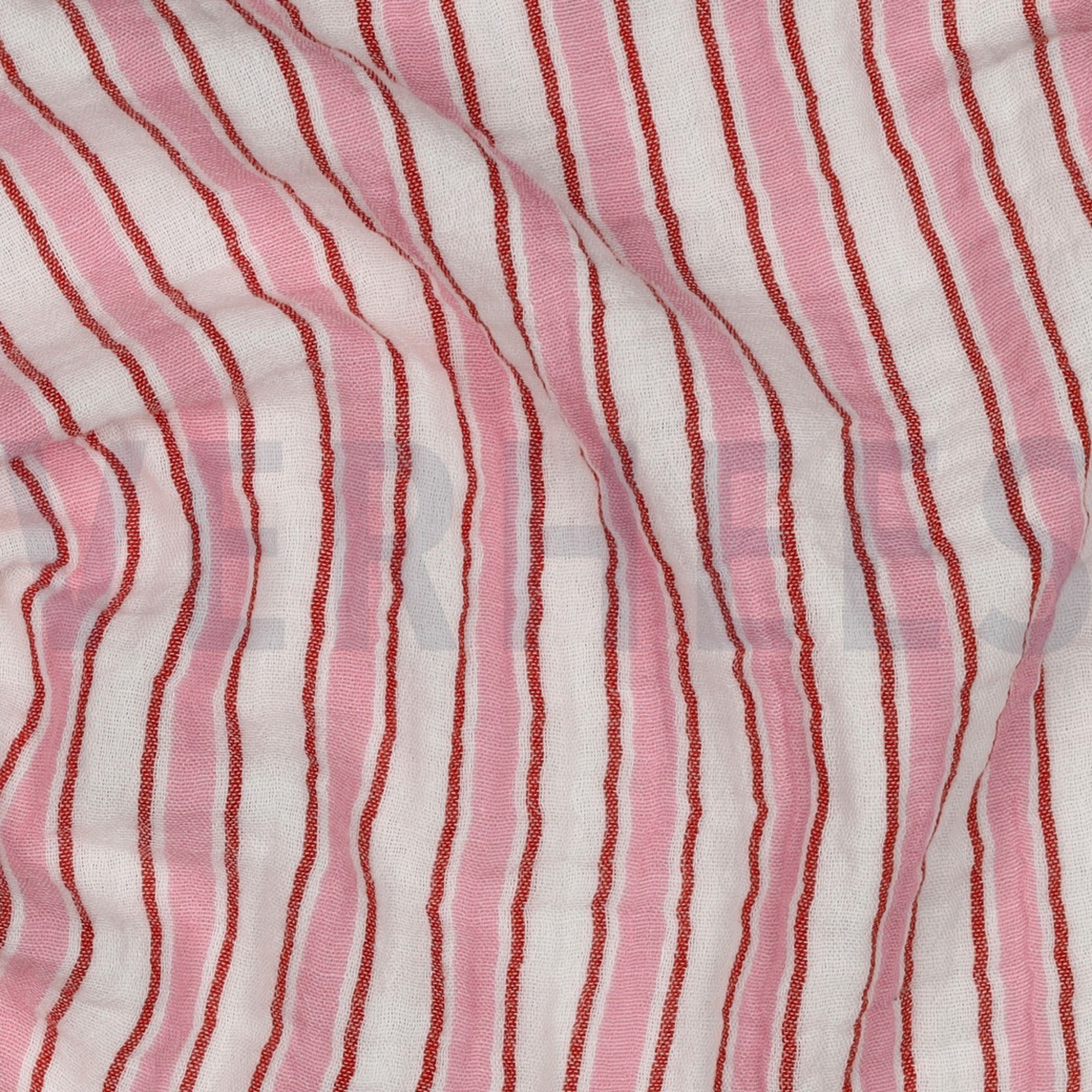 MUSSELIN GARNGEFÄRBT STREIFEN ROSA (high resolution) #2