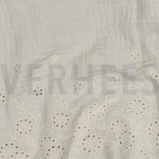 MUSSELIN EINSEITIGER RAND EINSEITIGE BOGENKANTE NATUR #7