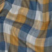 MUSSELIN DOPPELSEITIG KAROS BLAU (thumbnail) #2