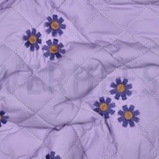 STEPPSTOFF STICKEREI BLUMEN LILA (thumbnail) #2