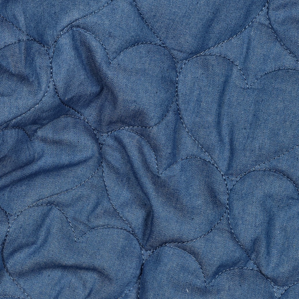 GEWATTEERD DENIM HARTEN JEANSBLAUW #7