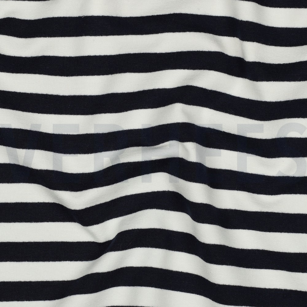 FRENCH TERRY YARN DYED STRIPES NAVY #7