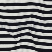 FRENCH TERRY GARNGEFÄRBT STREIFEN MARINEBLAU/OFFWHITE (thumbnail) #2