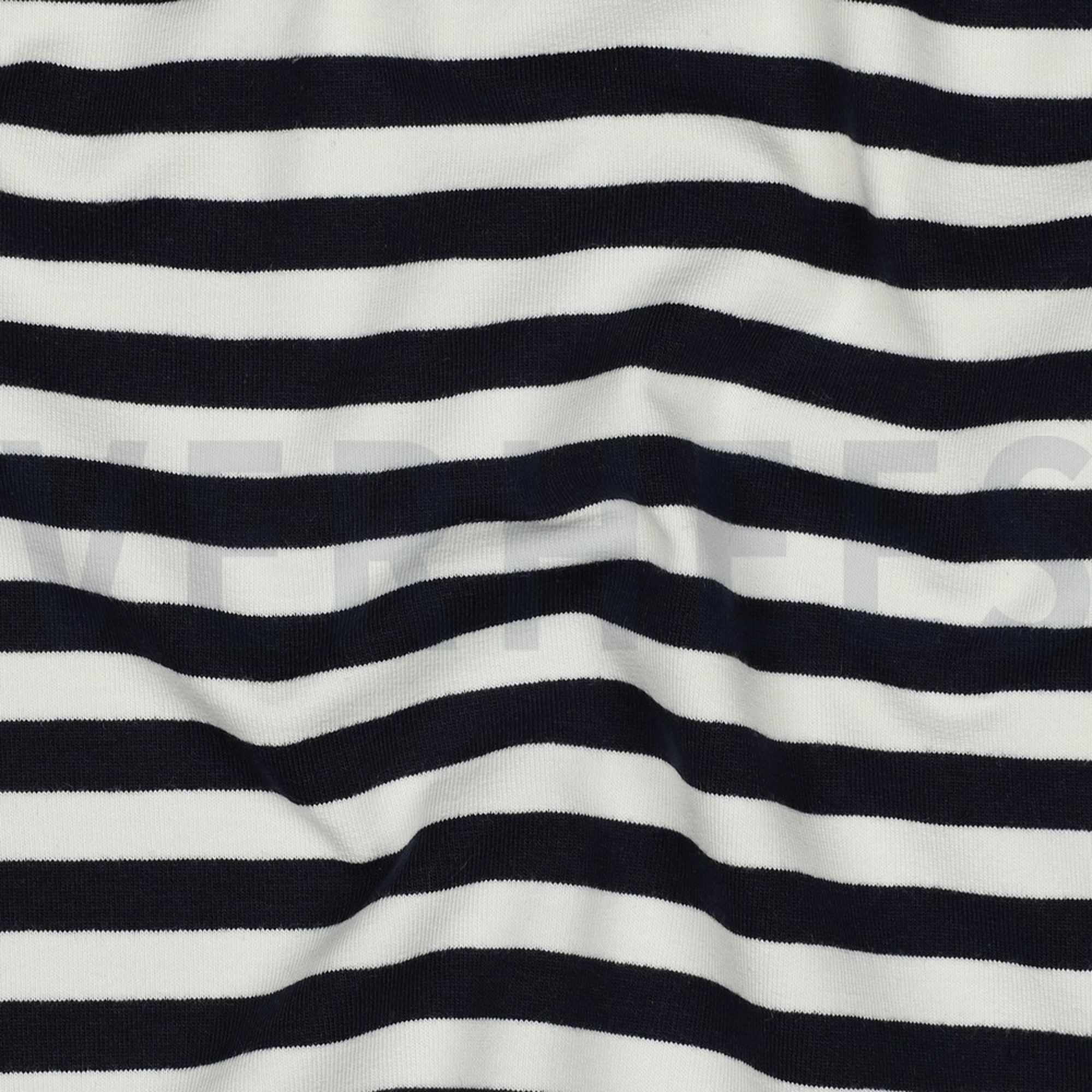 FRENCH TERRY GARNGEFÄRBT STREIFEN MARINEBLAU/OFFWHITE (high resolution) #2