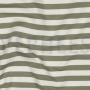 FRENCH TERRY GARNGEFÄRBT STREIFEN MOOSGRÜN/OFFWHITE (thumbnail) #2