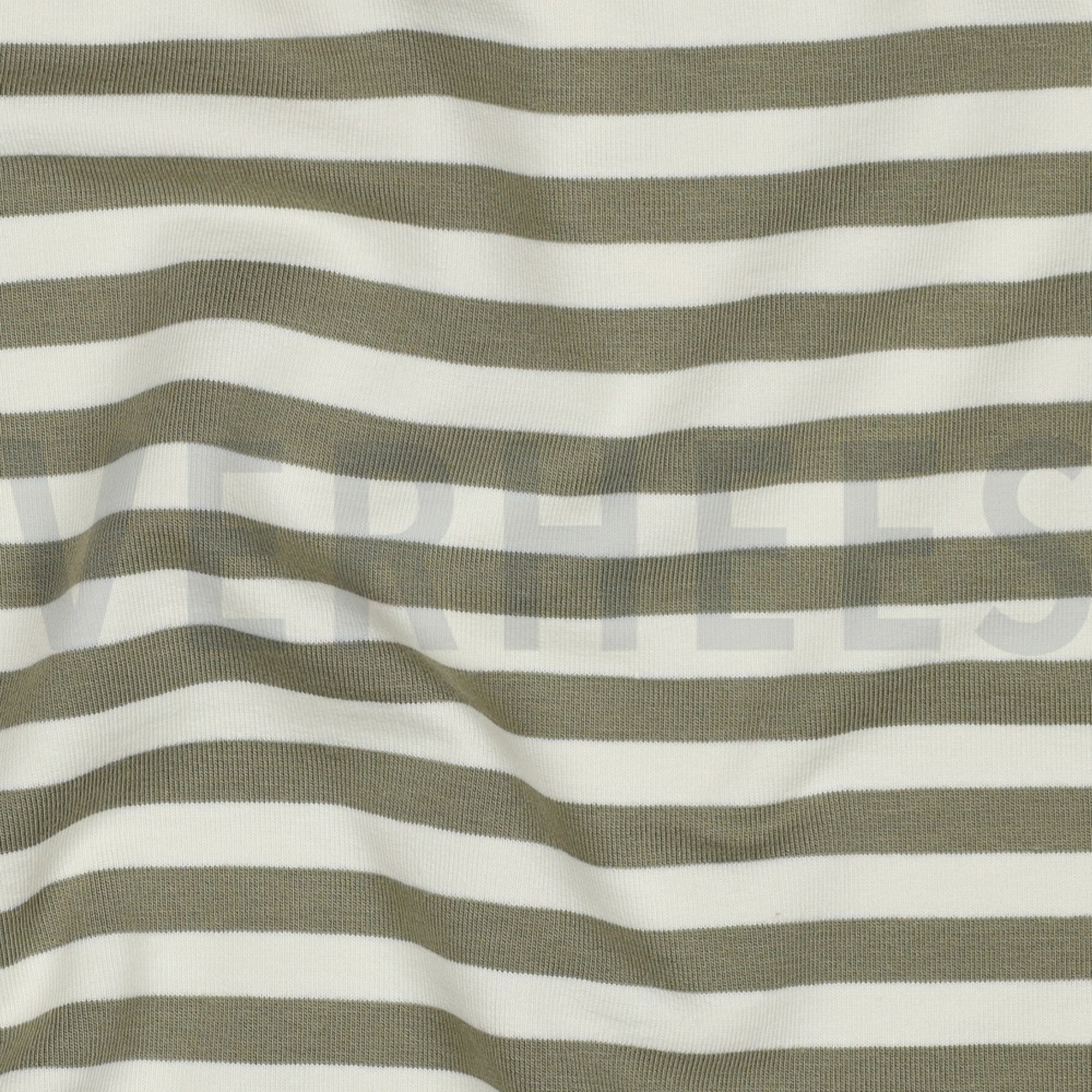 FRENCH TERRY GARNGEFÄRBT STREIFEN MOOSGRÜN/OFFWHITE (high resolution) #2