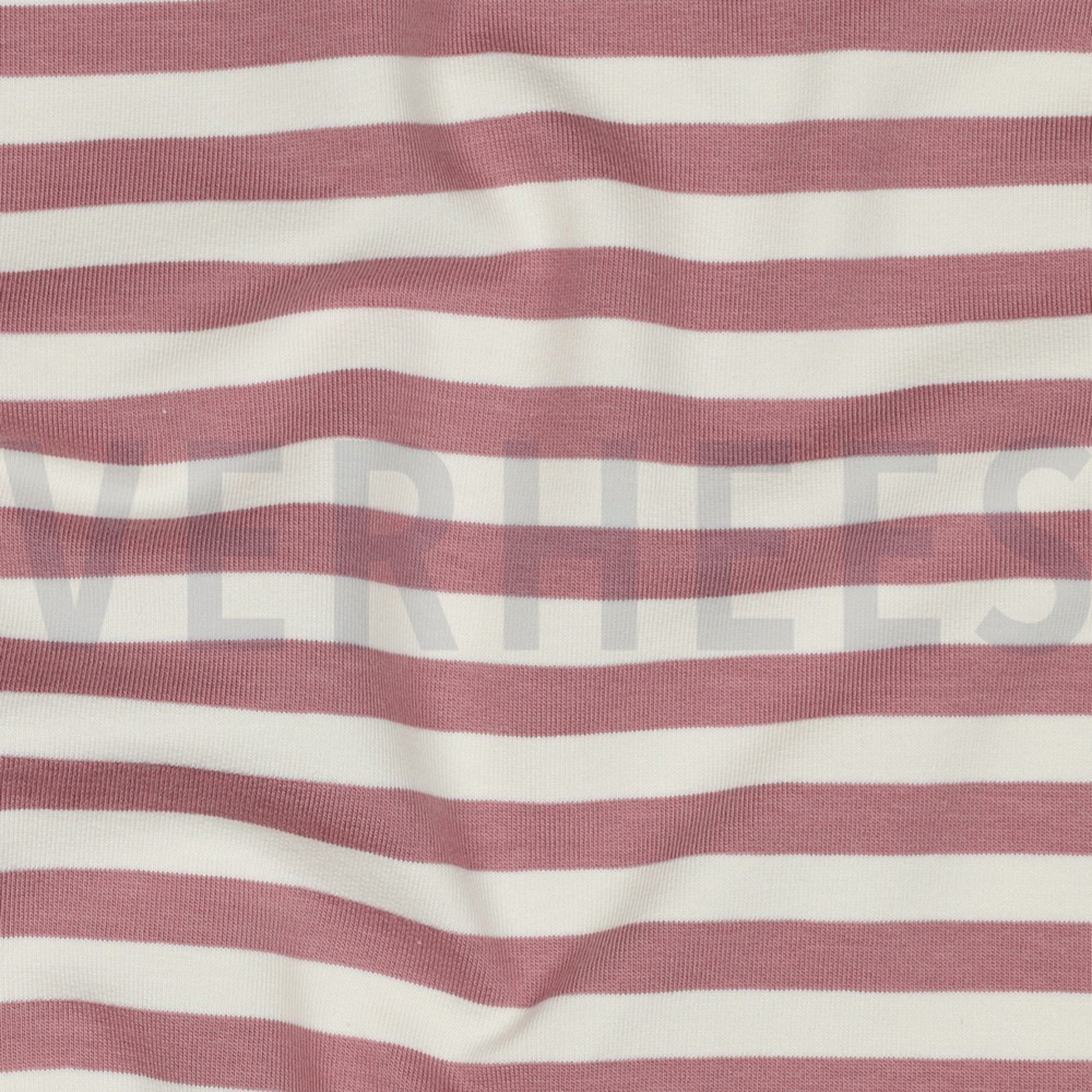 FRENCH TERRY GARNGEFÄRBT STREIFEN DUNKELROSA (high resolution) #2