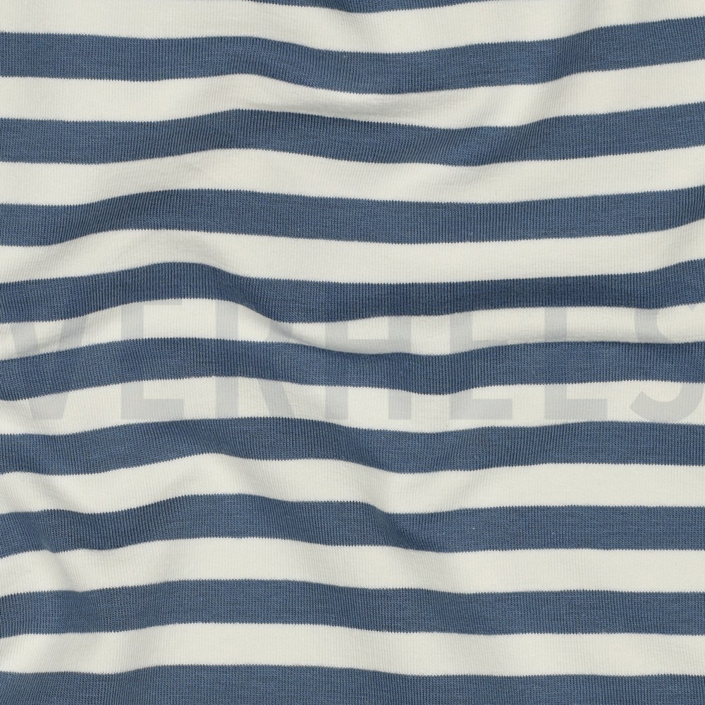 FRENCH TERRY YARN DYED STRIPES JEANS #7