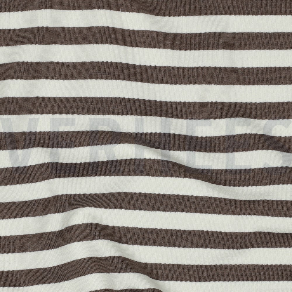 FRENCH TERRY YARN DYED STRIPES TAUPE #7
