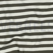 FRENCH TERRY YARN DYED STRIPES ARMY GREEN (thumbnail) #2