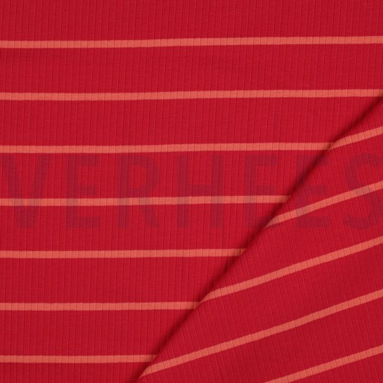 RIB GARENGEVERFD STREPEN MAGENTA #7