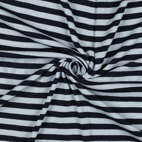 WAFEL GARENGEVERFD STREPEN DONKERBLAUW / BLAUW #7