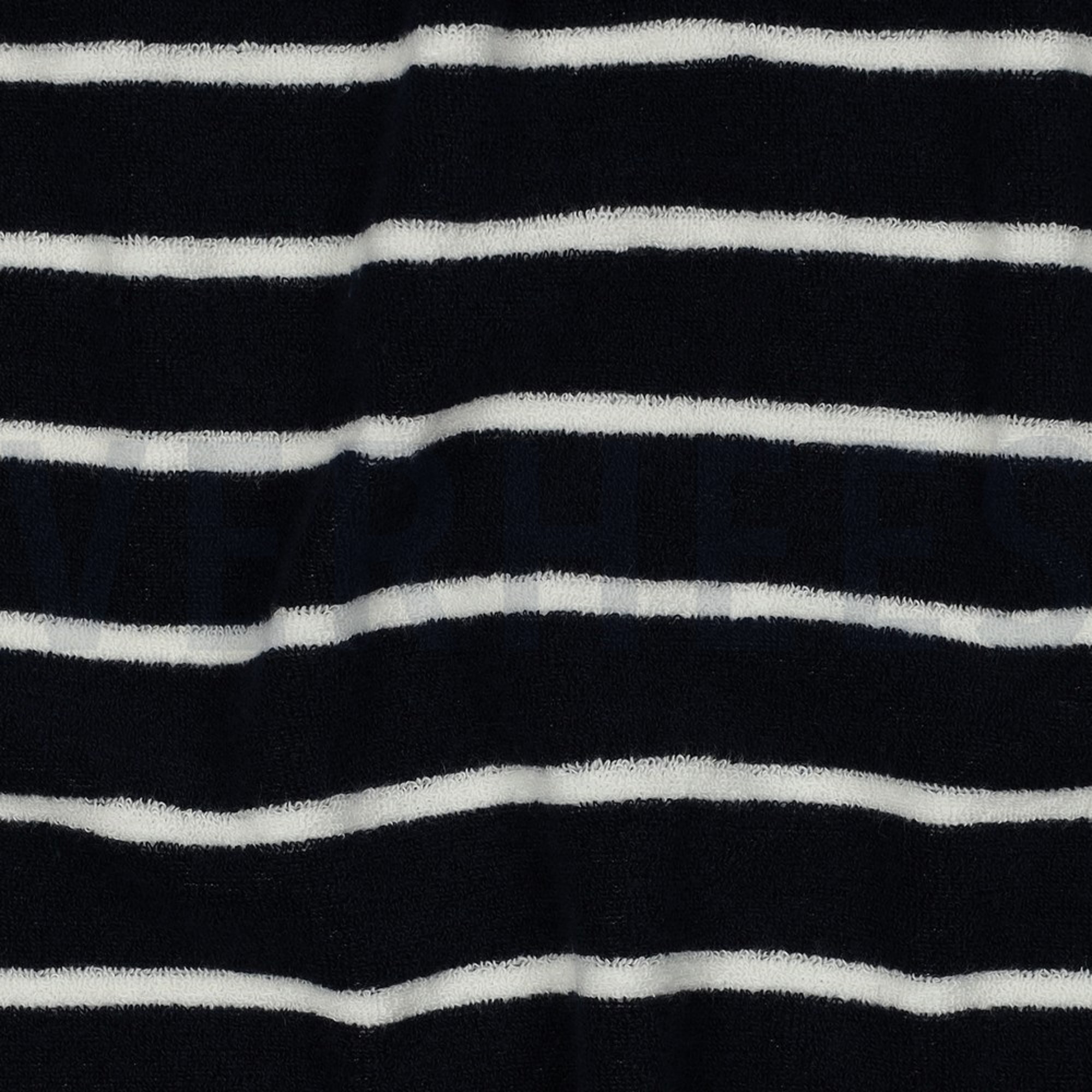 COTTON TOWELLING YARN DYED STRIPES DARK BLUE (high resolution) #2
