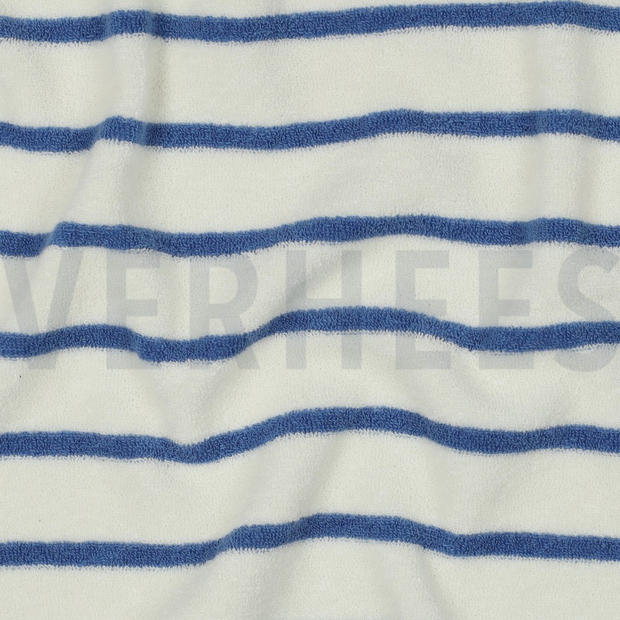 COTON ÉPONGE TEINT FIL RAYURES BLEU CLAIR (high resolution) #2